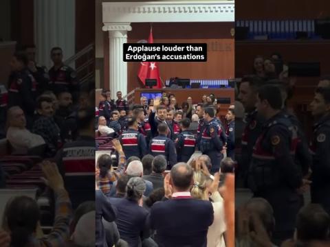 Arrested on Erdoğan’s unfounded accusations. Applauded by the people.